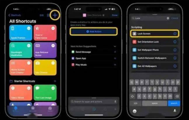 吉水苹果14锁屏维修店分享iPhone14升级iOS16.4后如何创建锁屏快捷方式 