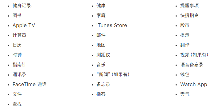 吉水苹果手机维修分享iPhone 14系列机型可以卸载哪些自带的App? 