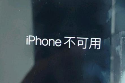 吉水苹果服务网点分享锁屏界面显示“iPhone 不可用”如何解决 