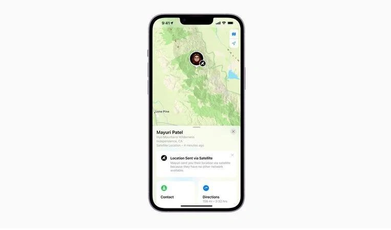 吉水苹果14维修分享iPhone14系列中 FindMy功能通过卫星分享位置方法教程 