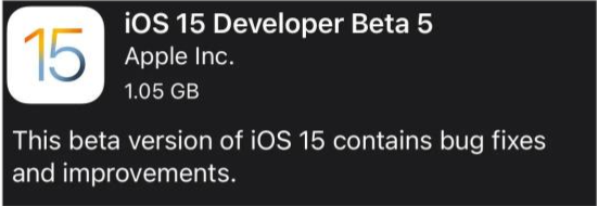 吉水苹果手机维修分享如何升级到iOS15.0 beta5 