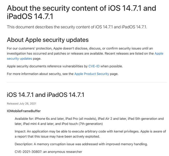 吉水苹果手机维修分享iOS 14.7.1 正式版更新内容及升级方法 